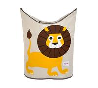 3 Sprouts Baby Laundry Basket with Handles/Lid - Sturdy Washing Basket for Nursery, Kids Toy Storage Organizer, Large Laundry Hamper, Lion