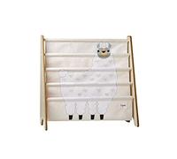 3 Sprouts Children's Book Rack - Space-Saving Kids Bookshelf and Bookcase - Perfect for Children's Room and Nursery Storage, Llama
