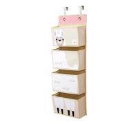 3 Sprouts Children's Nursery Room Wall Hanging Basket Storage Organizer, Llama