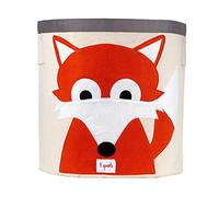 3 Sprouts Kids Large Toy Storage Bin, Cotton Canvas Handles, Fox