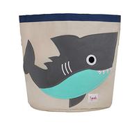 3 Sprouts Kids Large Toy Storage Bin, Cotton Canvas Handles, Shark