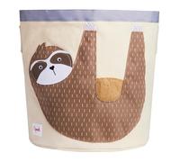 3 Sprouts Kids Large Toy Storage Bin, Cotton Canvas Handles, Sloth