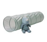 3 Sprouts Kids Play Tunnel - Recycled Fabric Pop Up Collapsible Tunnels - Crawling Foldable Tunnel for Toddler, Child, Baby to Crawl Through, Gross Motor Toy Tunnel for Kids Indoor - Green