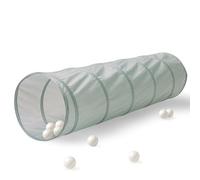 3 Sprouts Kids Play Tunnel, Recycled Fabric Pop-Up, Green