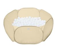 3 Sprouts Kids Pop-Up Ball Pit, Balls Not Included, Beige