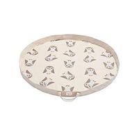 3 Sprouts Play Mat and Toy Storage Bag - Large Portable Toy Mat for Boys & Girlds - Durable Toy Organizer, Baby Floor Mat, Owl