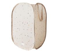 3 Sprouts Pop Up Hamper, Collapsible Laundry Basket, Terrazzo Beige