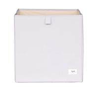3 Sprouts Recycled Fabric Storage Cube - Foldable Cube Storage Box for Kallax Units, 33x33 Canvas Organizer, Kids Toy Storage - Light Grey