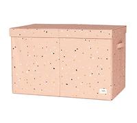 3 Sprouts Recycled Fabric Toy Chest, Extra Large with Lid, Terrazzo Clay