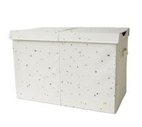 3 Sprouts Recycled Fabric Toy Chest, Extra Large with Lid, Terrazzo Cream