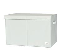 3 Sprouts Recycled Fabric Toy Chest Storage Box - Extra Large Toy Storage Box, Sturdy Toy Bins - Kids Organizer for Bedroom - Toybox Basket with Lid for Kids, Toddlers, Boys, Girls - Solid Green