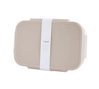 3 Sprouts Recycled Plastic Kids Bento Box, Lunch Box, Taupe