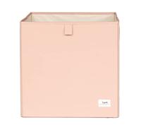 3 Sprouts Storage Cube Box, Foldable Fabric Cubby Organizer, Clay