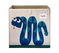 3 Sprouts Toy Storage Cube - 13 inch Kids Cube Storage Box - Collapsible Fabric Organiser Bin for for Nursery, Children’s Room, Kids Playroom, Snake