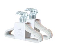3 Sprouts Velvet Baby Hangers Non-Slip Infant and Toddler 30 Pack, Assorted
