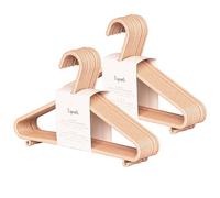 3 Sprouts Wheat Straw Plastic Kids & Child Hangers - 30-Pack Eco-Conscious Baby Clothes & Coat Hangers for Closet - Children's Hanger for Nursery, Small Girls, Boys & Toddlers - Speckled Pink