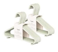 3 Sprouts Wheat Straw Plastic Kids & Child Hangers - 30-Pack Eco-Conscious Baby Clothes & Coat Hangers for Closet - Children's Hanger for Nursery, Small Girls, Boys & Toddlers - Speckled Green