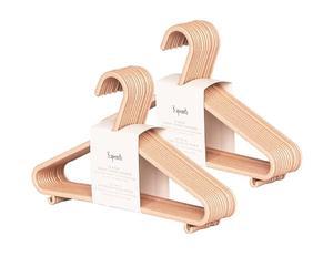 3 Sprouts Wheat Straw Plastic Kids & Child Hangers - 30-Pack Eco-Conscious Baby Clothes & Coat Hangers for Closet - Children's Hanger for Nursery, Small Girls, Boys & Toddlers - Speckled Pink