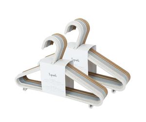 3 Sprouts Wheat Straw Plastic Kids & Child Hangers - 30-Pack Eco-Conscious Baby Clothes & Coat Hangers for Closet - Children's Hanger for Nursery, Small Girls, Boys & Toddlers - Speckled Assorted