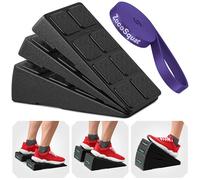 3 Squat Wedge Set - Wedge Blocks with 236 kg Load Capacity - Incline Board for Calf Stretching - Slant Platform for Calves - Yoga Blocks