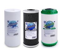 3 Stage HMA Heavy Metal Reduction Water Filter Replacement Filters 10" Big Blue FCPS5M10B FCCBL10BB FCCBKDF10B (1)