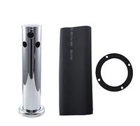 3" Stainless Steel Adjustable Draft Beer Kegerator Tower, Beer Dispenser Tool with Single Faucet, Rust - Resistant Durable Beer Tower for Home Bar and Brewing Systems (3 Head)