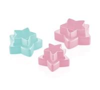 3 Star Cookie Cutters -Mini Cake Cutter, Fondant Cutter, Pancake Mold, Sandwich Shaper, Easy Grip Pastry Cutter, Pie Topper, Biscuit Cutter (3 Star)