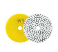 3-Step Polishing Pads, 4 Inch 100mm Dry/Wet Emery Discs for Granite Stone Marble Concrete, High Density Wear-Resistant Grinding Tool Set