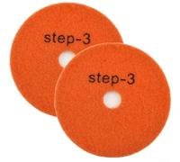 3-Step Polishing Pads 4Inch for Granite Marble Stone(2PCS Grit 3)