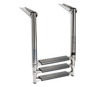 3-step telescopic ladder for platforms oval tubes - 1 PC Osculati - 49.555.03