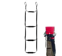 3 Steps Climbing Aid Hunting with Non-Slip Steps, 156 cm Portable Hunting Tree Rope Ladder for Outdoor Sports Climbing Caving Mountaineering