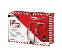 3 Storey Fire Escape Ladder - 23.9ft/7.30m Long Multi Storey Escape Ladder - Extra Wide Tread for Easy Foothold (300mm Wide) - Anti Slip Rope & Metal - 1 Year Warranty - FEL730 Model