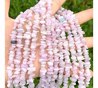 3 Strands Adabele Natural Light Purple Pink Kunzite Gemstones Chip Loose Beads Drilled Hole Free Form 5mm-8mm Gem Stone Spacer (96 Inch) for Jewelry Craft Making GZ1-33