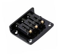 3-string Cigar Box Guitar Ball Bridge String Bridge Zinc Alloy Structure For Excellent Durability(Black)