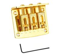 3-string Cigar Box Guitar Ball Bridge String Bridge Zinc Alloy Structure For Excellent Durability(Gold)