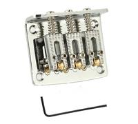 3-string Cigar Box Guitar Ball Bridge String Bridge Zinc Alloy Structure For Excellent Durability(Silver)