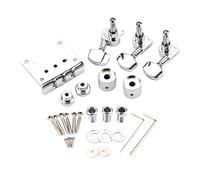 3 String Electric Guitar Bridge Upgrade With Tuning Pegs Control Knobs And Locking Screw Assembly