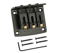 3 String Guitar Bridge Guitar Bridge Replacement Parts With Four Mounting Screws & Wrench For Cigarbox Electric Guitar