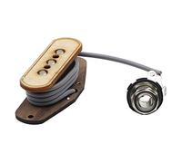 3 String Guitar Pickup, Maple Wood Electric Cigar Box Guitar Bass Pickup 1/4" Input Jack Guitar Replacement parts