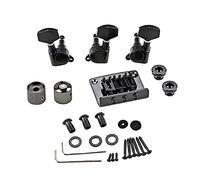 3 Strings Guitar Bridge Set Practical Guitar Saddle Bridge Tuning Pegs Control Knob Wrench Screw Guitar Replacement Part