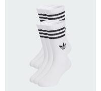 adidas 3-Stripes Crew Socks 6 Pairs Kids White Blue Black Grey New
