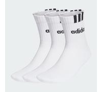 3-Stripes Linear Half-Crew Cushioned Socks 3 Pairs