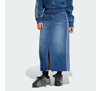Adidas Originals 3 Stripes Pencil Denim Skirt Blue 30 Woman