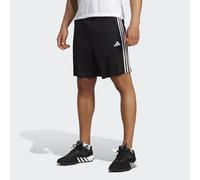 adidas Men's Train Essentials Piqué 3-Stripes Training Shorts, Black/White, XS
