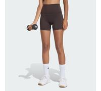 Adidas 3 Stripes Studio All Me Booty 5´´ Short Leggings Brown M Woman