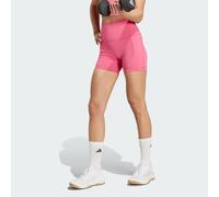 adidas 3 Stripes Studio All Me Booty Short Leggings, Pink, Size L, Women Pink