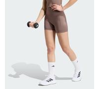 Adidas 3 Stripes Studio All Me Booty 5´´ Short Leggings Brown L Woman