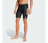adidas Men's 3 Stripes Swim Jammers 8 INCH, Black/White, L-XL