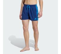 adidas Men's 3 Stripes Swim 5 Inch Swimwear, Dark Blue/Bright Blue, XL