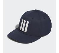 adidas Golf Men's Navy Blue Lightweight Striped Tour Snapback Golf Cap | American Golf, One Size